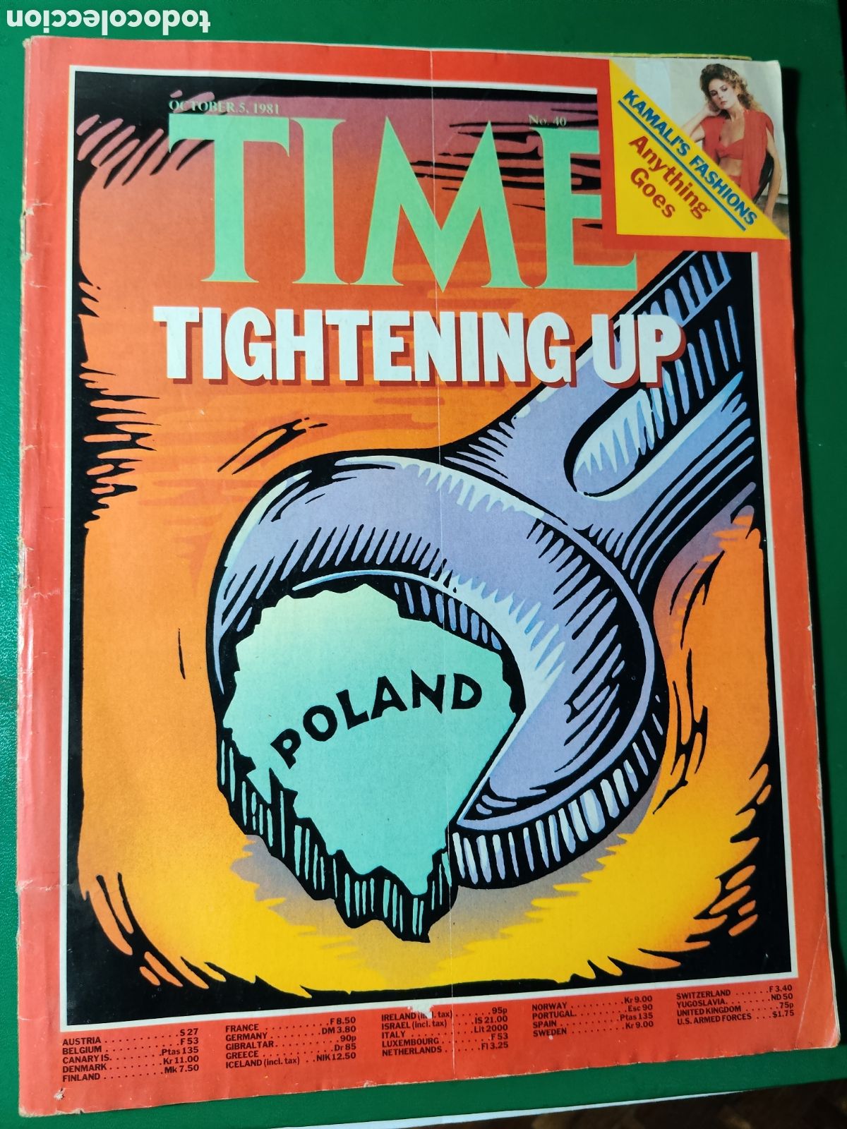 Coleccionismo de revistas y peri&oacute;dicos: Revista TIME octubre 1981 n&deg;40