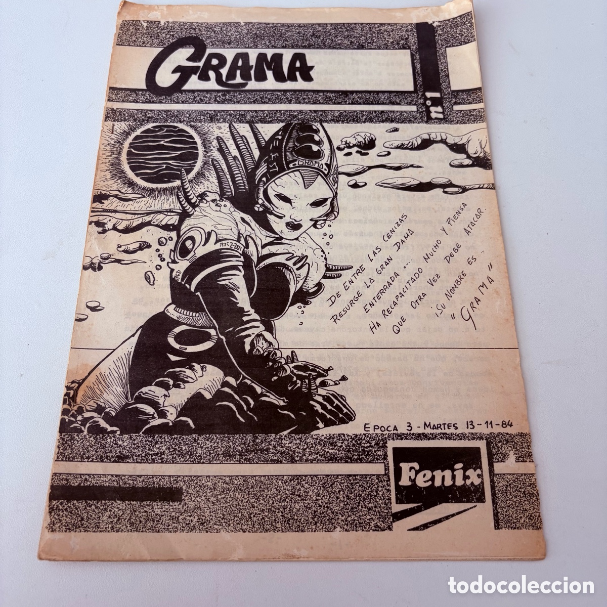 Coleccionismo de revistas y peri&oacute;dicos: Revista fanzine grama n&ordm; 1 noviembre 1984 valencia