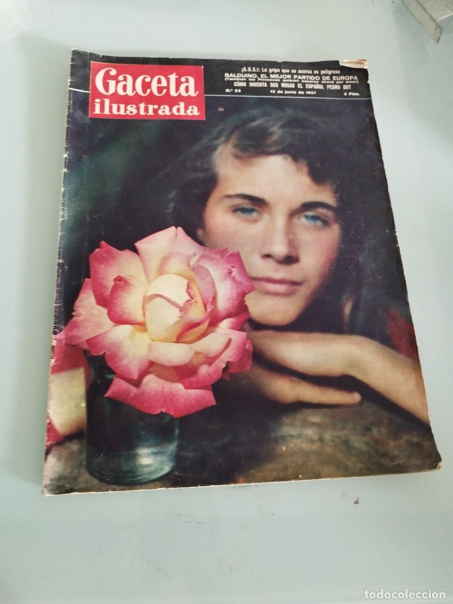Coleccionismo de revistas y peri&oacute;dicos: Antigua revista Gaceta Ilustrada (n&uacute;mero 36, fechado el 15 de junio de 1957).