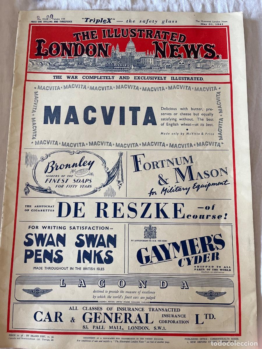 Coleccionismo de revistas y peri&oacute;dicos: London News May 31, 1941- aviaci&oacute;n 2a Guerra Mundial - batalla de Creta