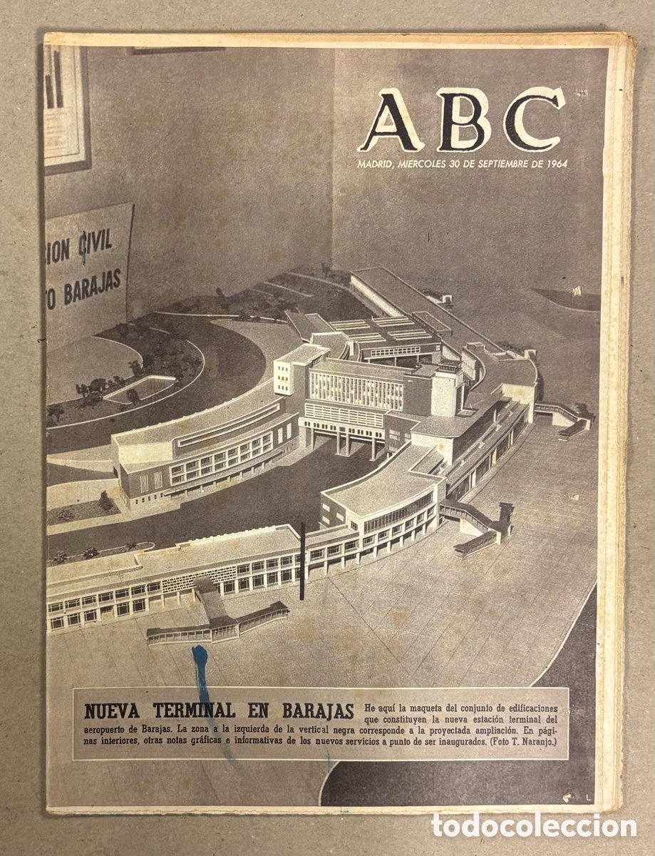 Coleccionismo de revistas y peri&oacute;dicos: ABC (30 DE SEPTIEMBRE DE 1964). NUEVA TERMINAL DEL AEROPUERTO DE BARAJAS,&hellip;