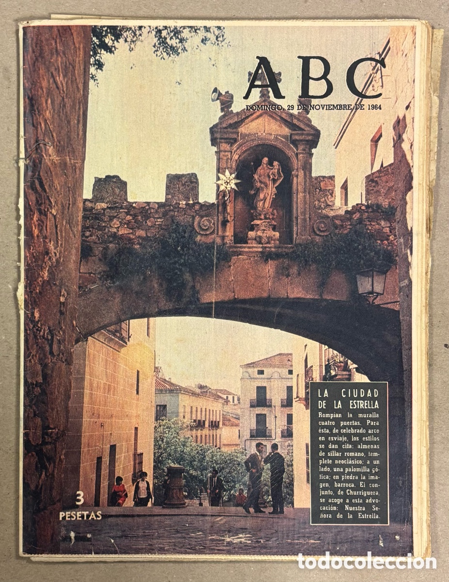 Coleccionismo de revistas y peri&oacute;dicos: ABC (29 DE NOVIEMBRE DE 1964). NUESTRA SE&Ntilde;ORA DE LA ESTRELLA (C&Aacute;CERES),&hellip;