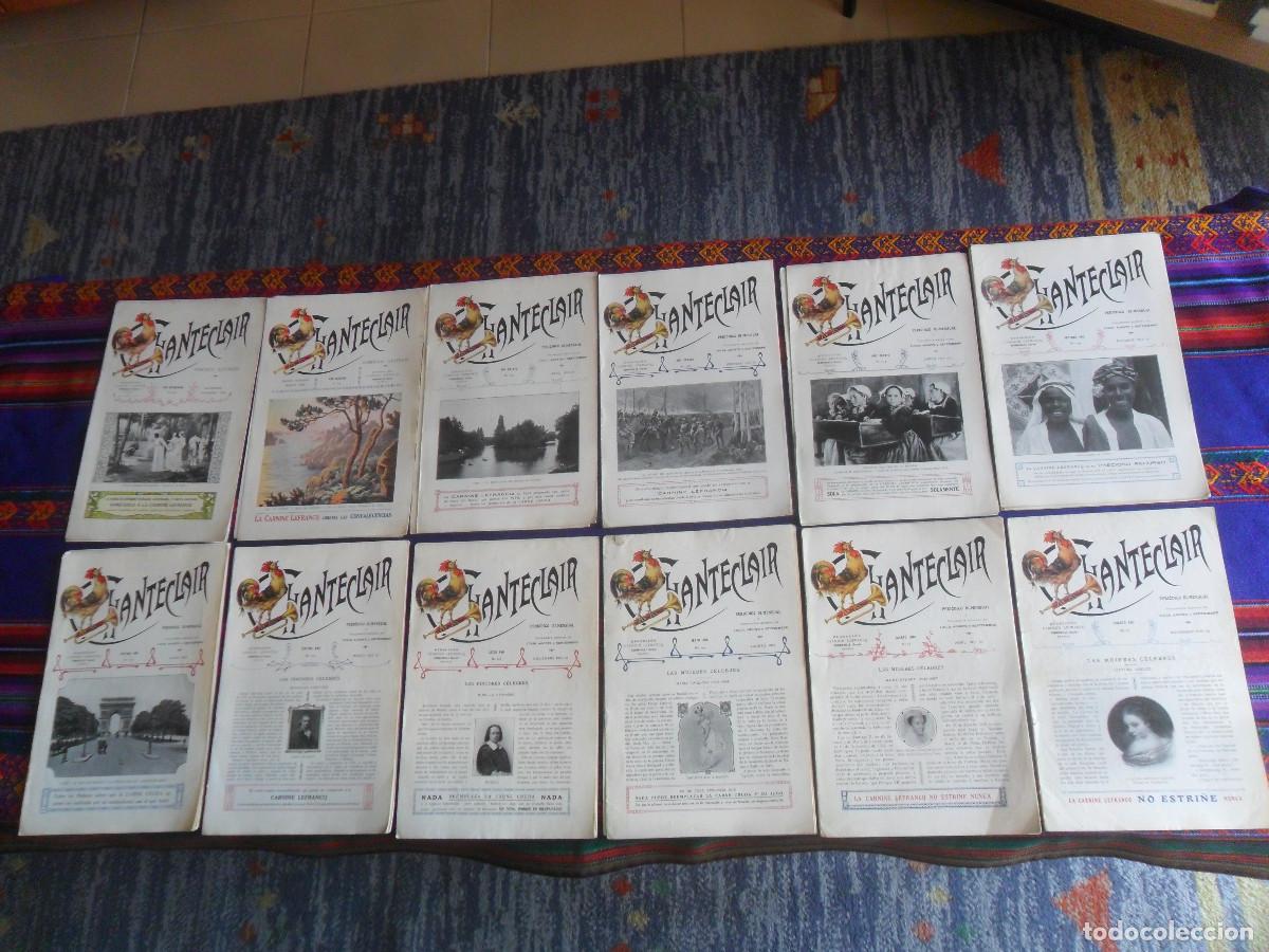 Coleccionismo de revistas y peri&oacute;dicos: 42 N&ordm;S CHANTECLAIR PERI&Oacute;DICO BI-MENSUAL ENTRE N&ordm; 63 Y 165. 1910 A 1925. LISTADO DENTRO.