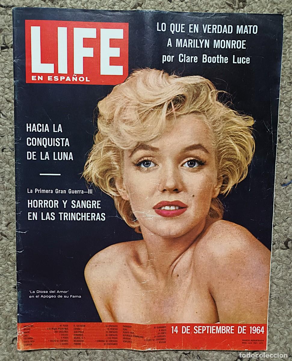 Coleccionismo de revistas y peri&oacute;dicos: REVISTA LIFE EN ESPA&Ntilde;OL DE 14 DE SEPTIEMBRE DE 1964: MARILYN MONROE