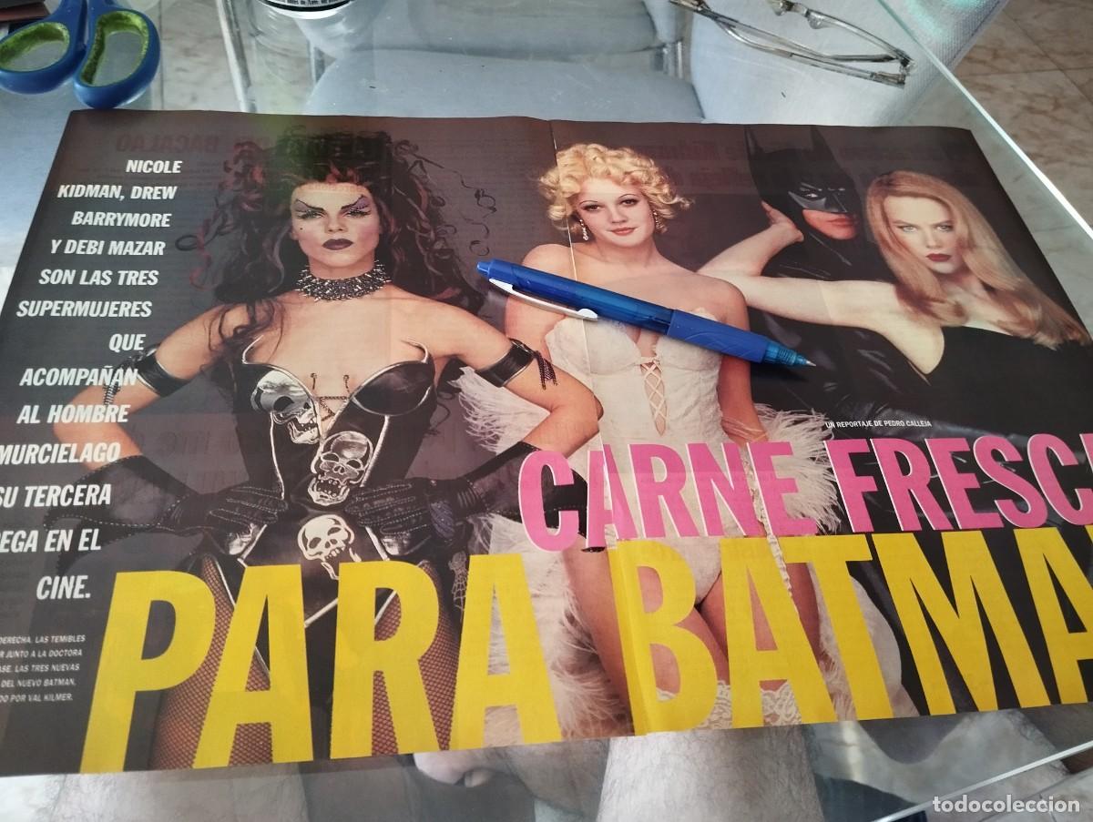 Coleccionismo de revistas y peri&oacute;dicos: NICOLE KIDMAN, DREW BARRYMORE Y DEBI MAZAR CLIPPING RECORTE REVISTA 2 P&Aacute;GINAS 1995