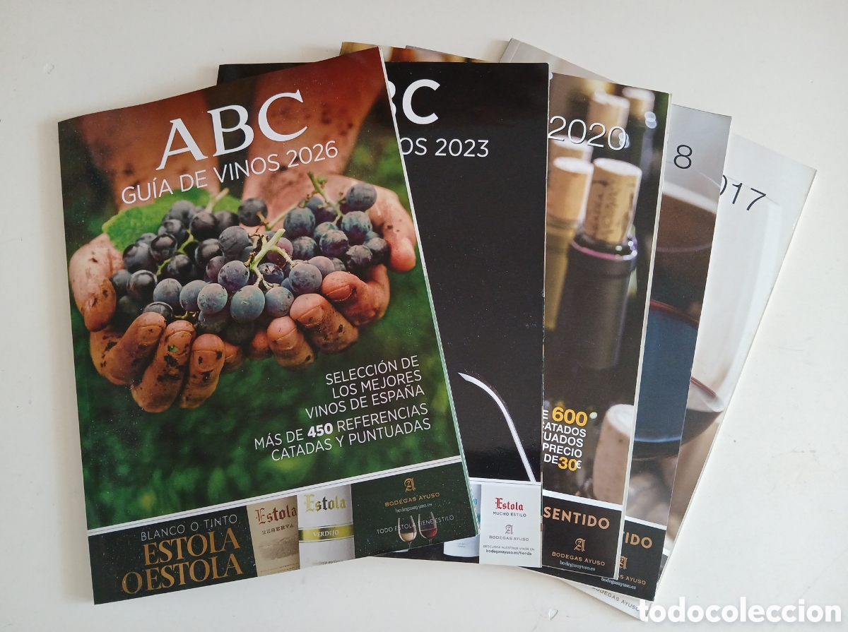 Coleccionismo de revistas y peri&oacute;dicos: Selecci&oacute;n guias del vino ABC distintos a&ntilde;os