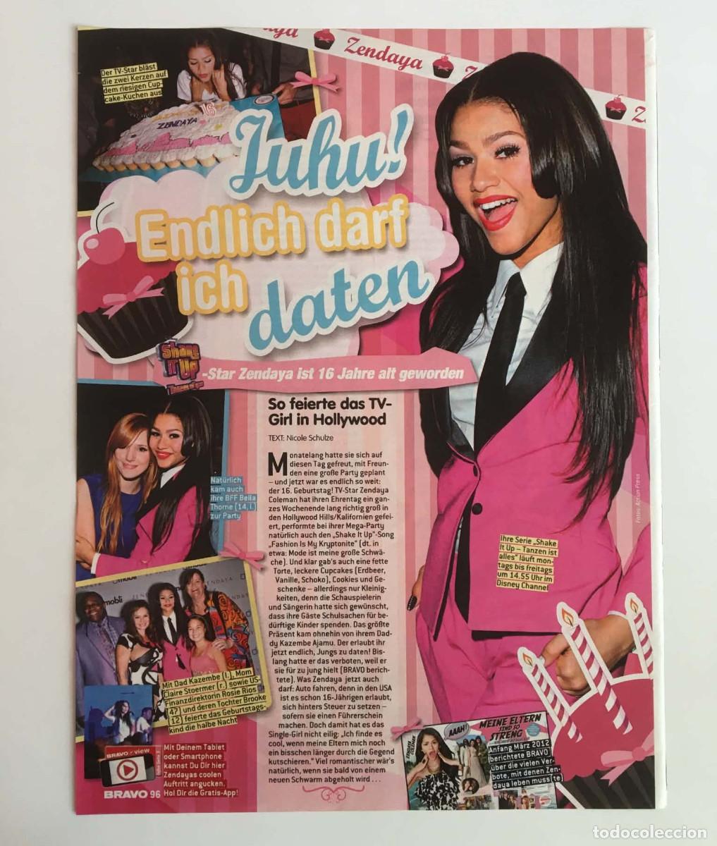 Coleccionismo de revistas y peri&oacute;dicos: Zendaya 16th Birthday Shake It Up Original Clipping A4 - Bravo Magazine Germany Disney