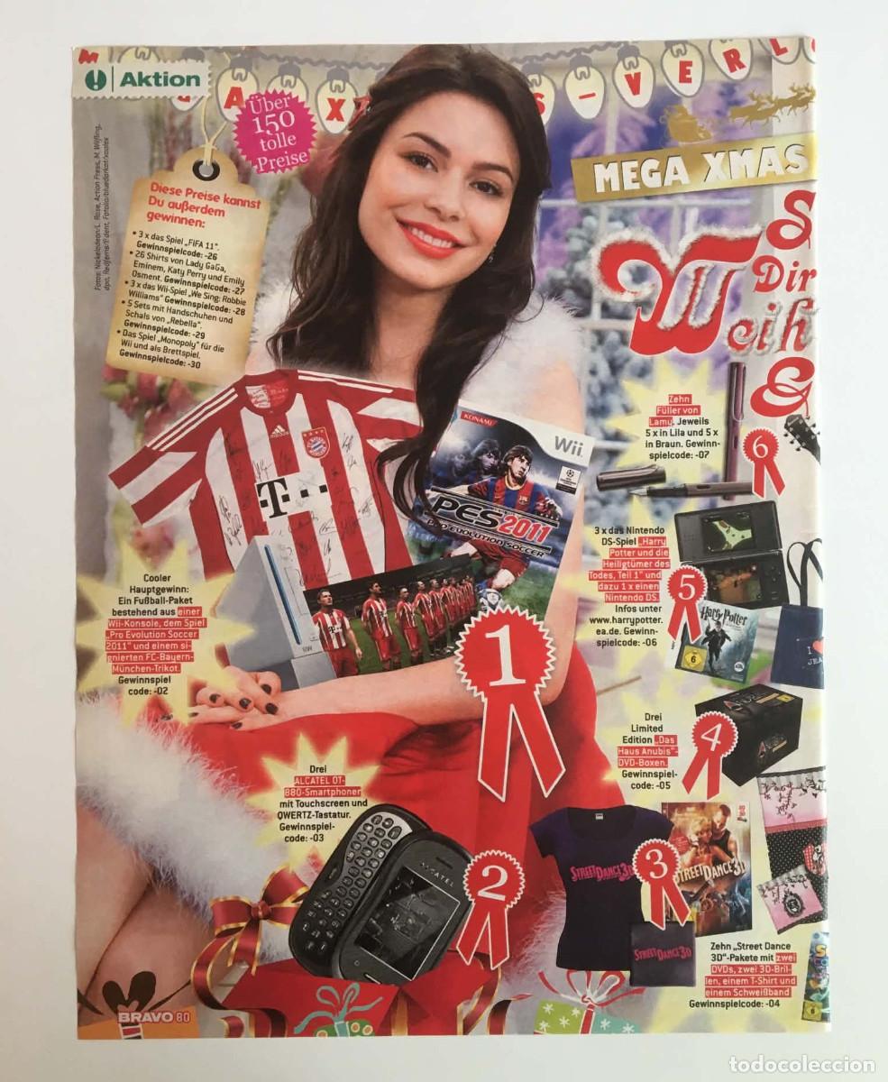Coleccionismo de revistas y peri&oacute;dicos: Miranda Cosgrove iCarly Mega Xmas Original Clipping A4 - Bravo Magazine Germany Tech Gaming Retro