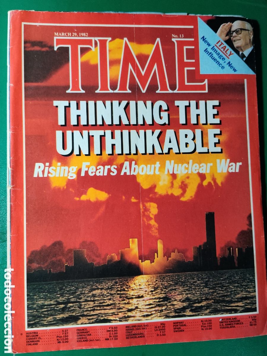 Coleccionismo de revistas y peri&oacute;dicos: Revista TIME 29 marzo 1982 n&deg;13