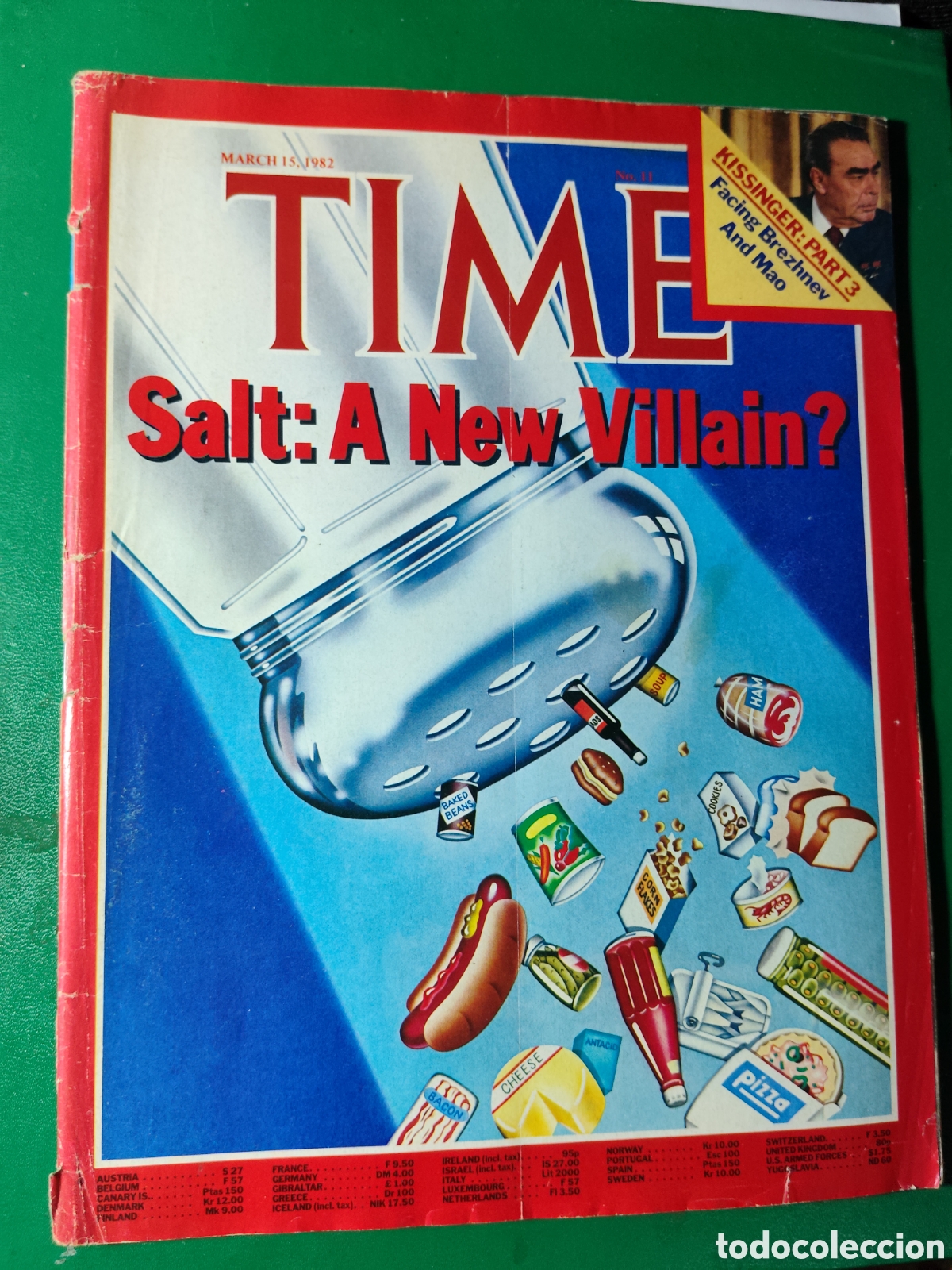 Coleccionismo de revistas y peri&oacute;dicos: Revista TIME 15 marzo 1982 n&deg;11