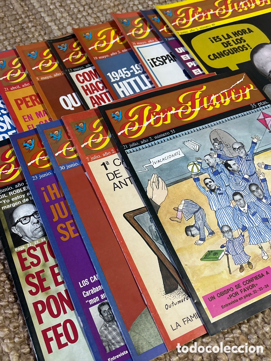 Collection Magazines and Newspapers: Colecci&oacute;n Revistas Por Favor (42 n&uacute;meros) - Punch Ediciones (1974/78)