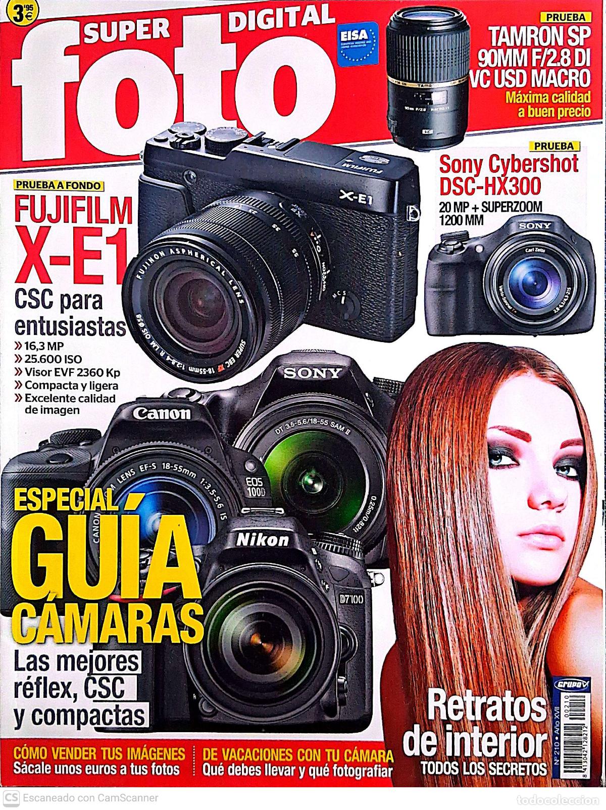 Coleccionismo de revistas y peri&oacute;dicos: Super Foto Digital. N&uacute;mero 210 - A&ntilde;o XVII. 130 P&aacute;ginas del tama&ntilde;o 23 x 30 cm, papel de calidad y ab
