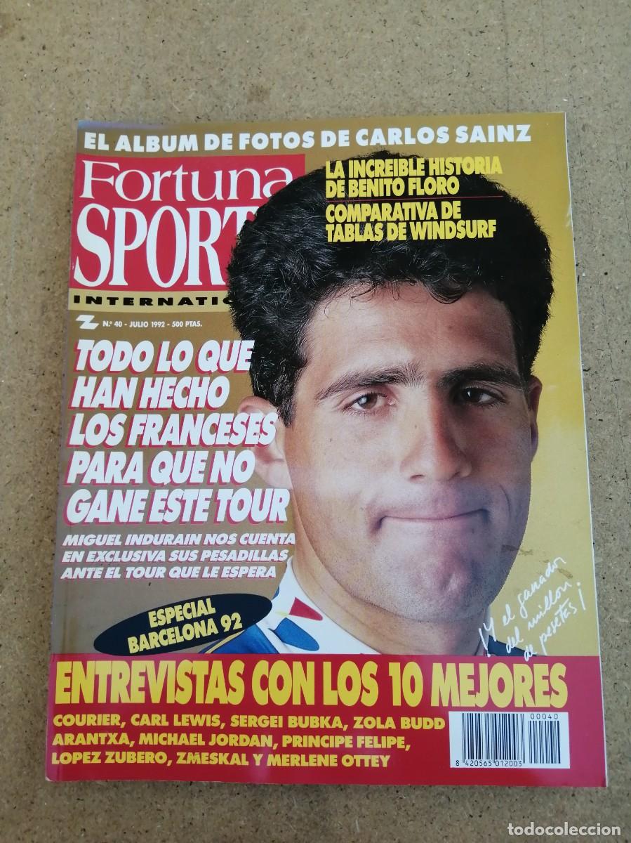 Coleccionismo de revistas y peri&oacute;dicos: REVISTA FORTUNA SPORTS (NUMERO 40) INDURAIN - ALBUM FOTOS CARLOS SAINZ - BENITO FLORO -...