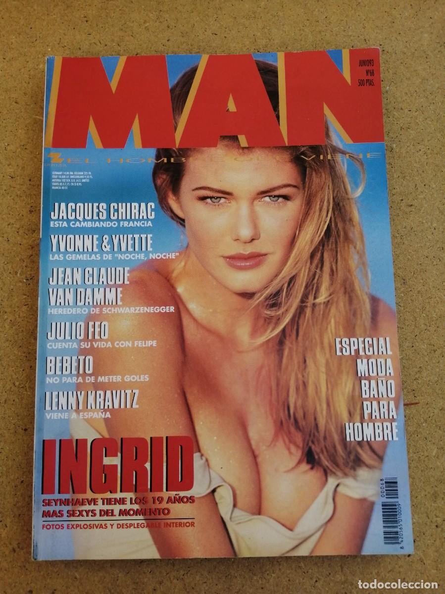 Coleccionismo de revistas y peri&oacute;dicos: REVISTA MAN (NUMERO 68) INGRID - VAN DAMME - BEBETO - CHIRAC - LENNY KRAVITZ... -)