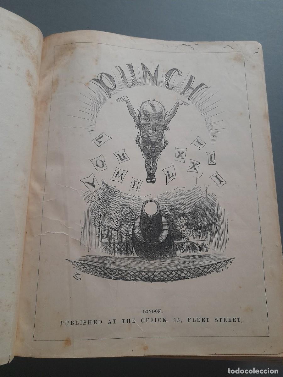 Coleccionismo de revistas y peri&oacute;dicos: Revista brit&aacute;nica punch, vol 73-76, 1877- 1879, lomo de cuero