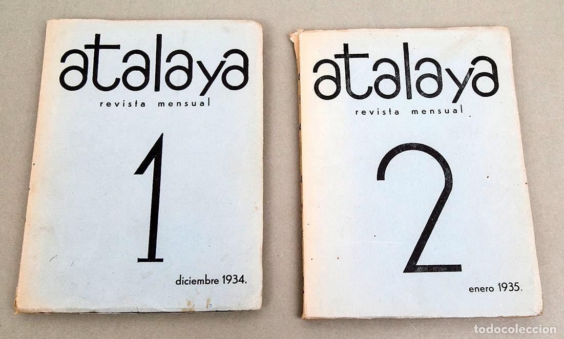 Coleccionismo de revistas y peri&oacute;dicos: Atalaya : Revista mensual - 1934-35 - N&Uacute;MEROS 1 y 2