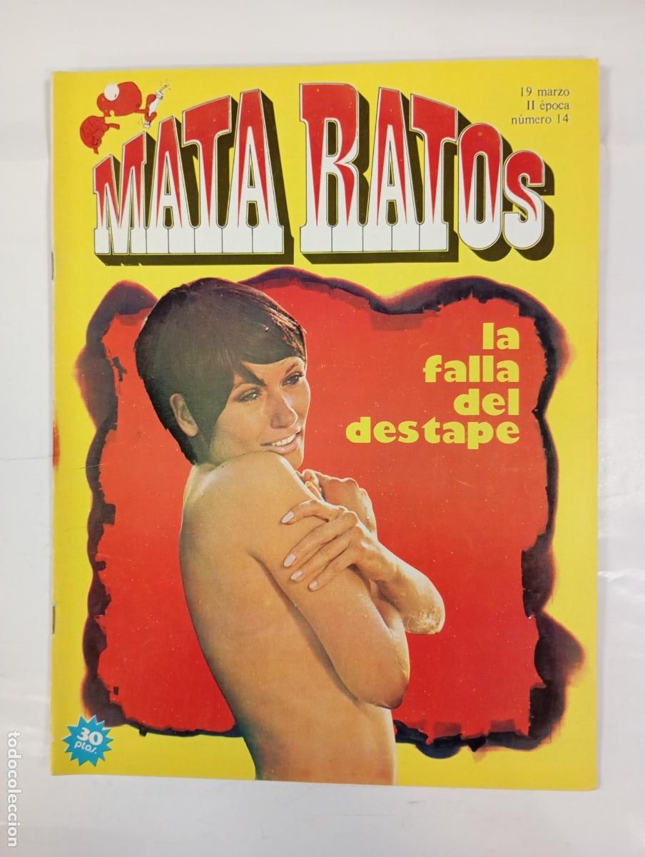Collectionnisme de Revues et Journaux: REVISTA MATA RATOS N&ordm; 14. II &Eacute;POCA. 19 MARZO 1976. LA FALLA DEL DESTAPE. TDKR17