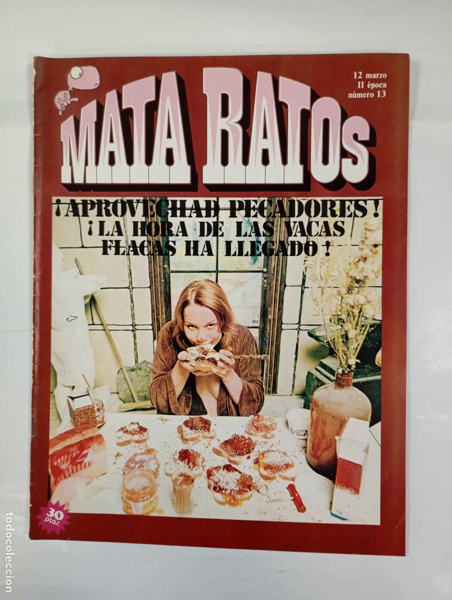 Coleccionismo de revistas y peri&oacute;dicos: REVISTA MATA RATOS N&ordm; 13. II &Eacute;POCA. 12 MARZO 1976. APROVECHAD PECADORES. TDKR17