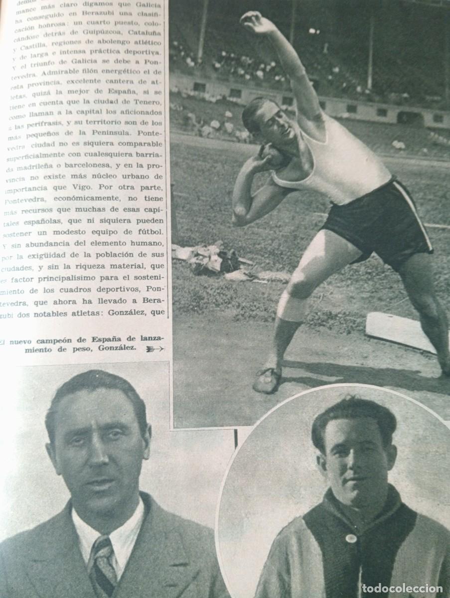 Coleccionismo de revistas y peri&oacute;dicos: REVSITA A&Ntilde;O 1934 LANZAMIENTO DE PESO VIZCAYA CICLISMO LUCIANO MONTERO ESCURIET TRUEBA CARRETERO