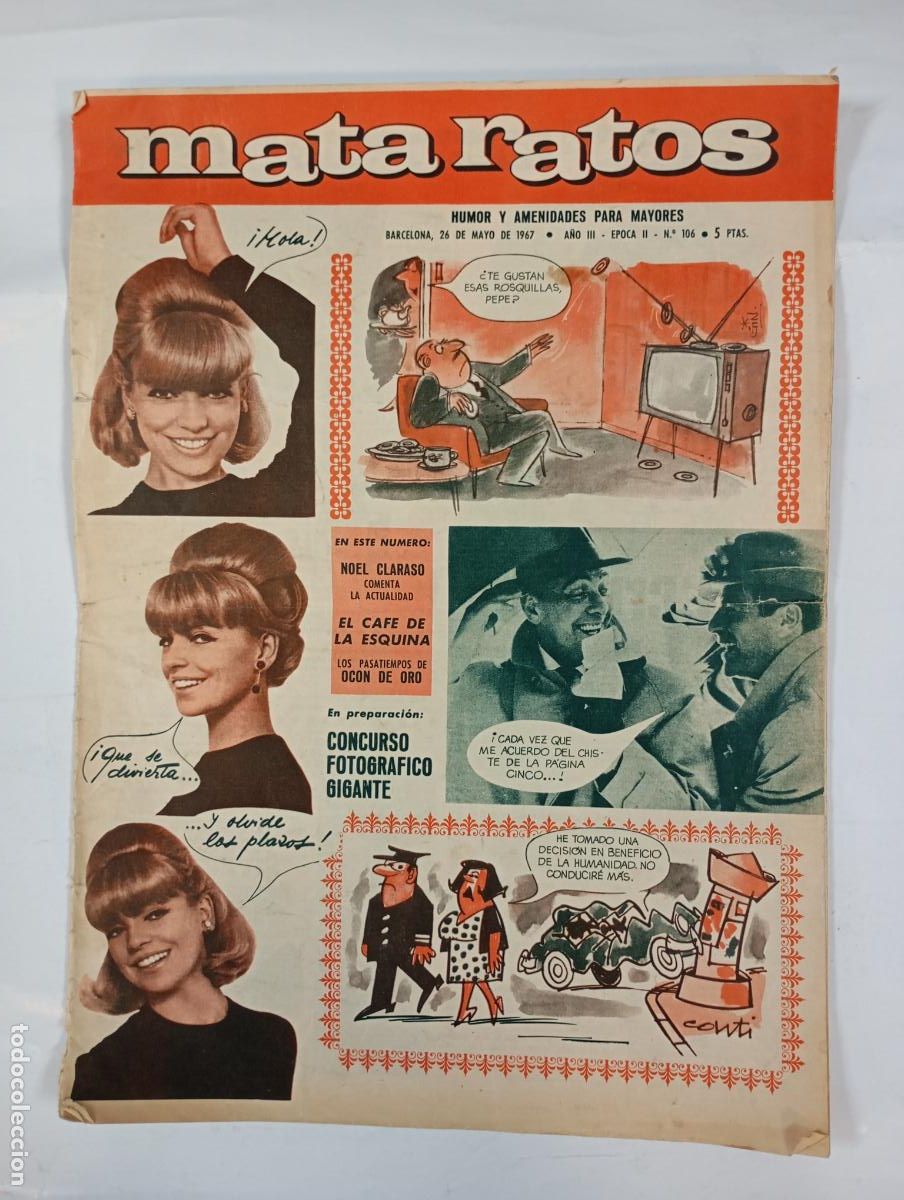 Coleccionismo de revistas y peri&oacute;dicos: REVISTA MATA RATOS N&ordm; 106. A&Ntilde;O III. 26 MAYO 1967. TDKR17
