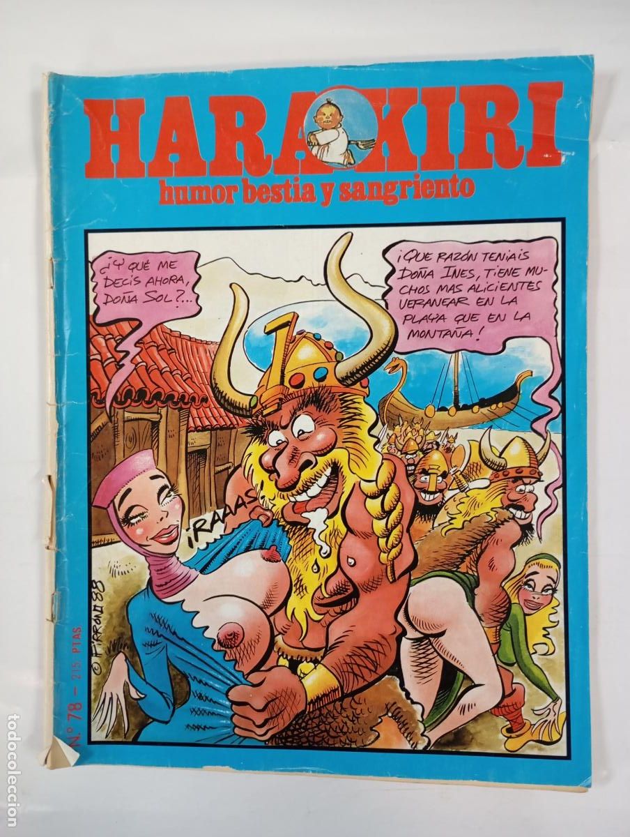 Coleccionismo de revistas y peri&oacute;dicos: REVISTA HARA KIRI N&ordm; 78. HUMOR BESTIA Y SANGRIENTO. TDKR17