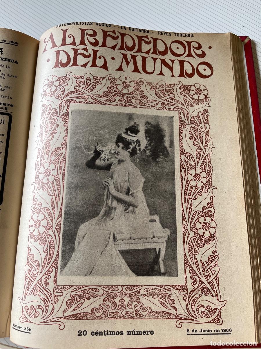 Coleccionismo de revistas y peri&oacute;dicos: Alrededor del Mundo 1906 dos vol&uacute;menes