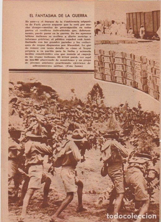 Coleccionismo de revistas y peri&oacute;dicos: * ITALIA * ABISINIA * El fantasma de la guerra - 1935