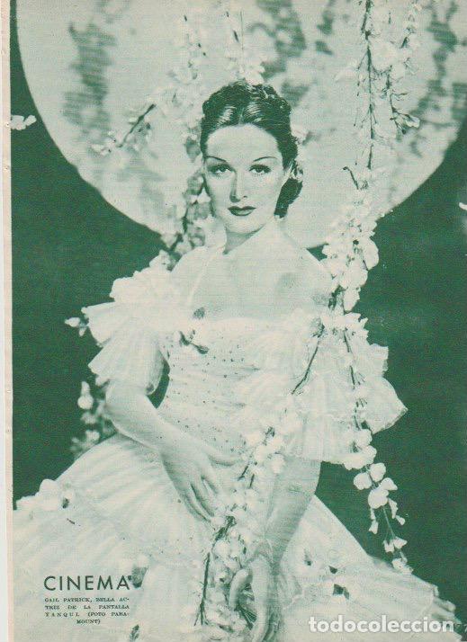 Coleccionismo de revistas y peri&oacute;dicos: * CINE * Gail Patrick; publicidad Pel&iacute;cula Vidas Rotas, con Lupita Tovar y Maruchi Fresno - 1935