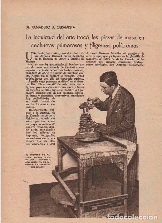Coleccionismo de revistas y peri&oacute;dicos: * CER&Aacute;MICA * ALFONSO MORENO BONILLO * Escuela de Artes y Oficio de M&aacute;laga - 1935
