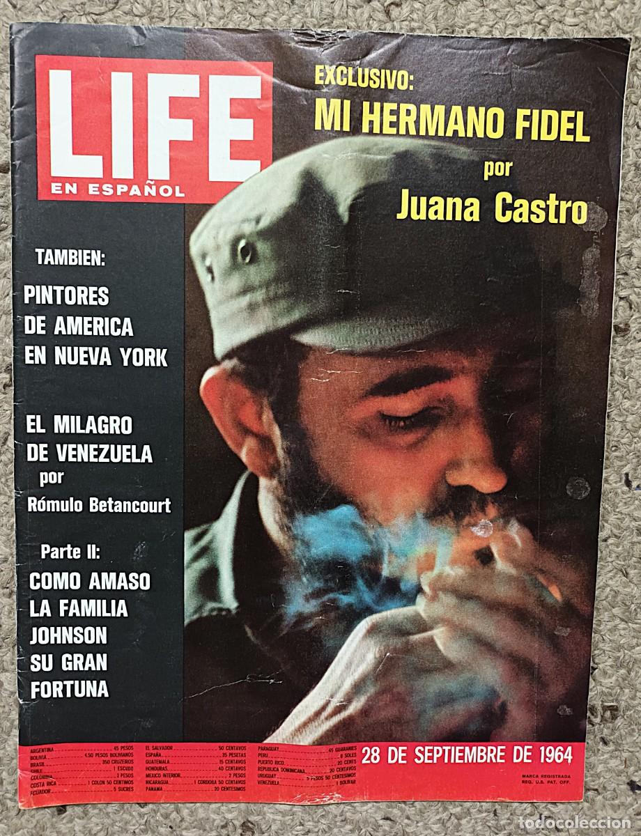 Coleccionismo de revistas y peri&oacute;dicos: REVISTA LIFE EN ESPA&Ntilde;OL DE 28 DE SEPTIEMBRE DE 1964: FIDEL CASTRO