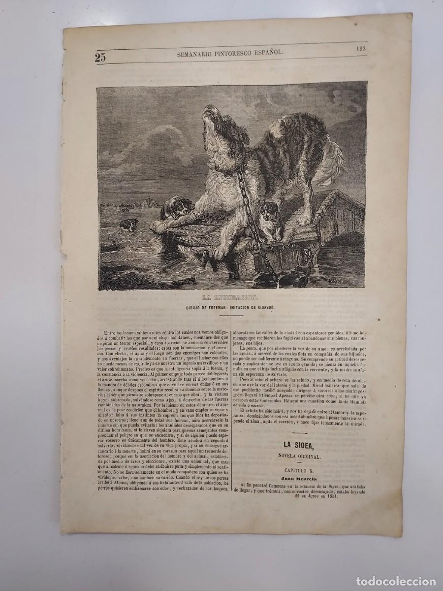 Coleccionismo de revistas y peri&oacute;dicos: SEMANARIO PINTORESCO ESPA&Ntilde;OL 1851 25. VERBENA DE SAN JUAN. CAROLINA CORONADO. CURIOSO PARLANTE