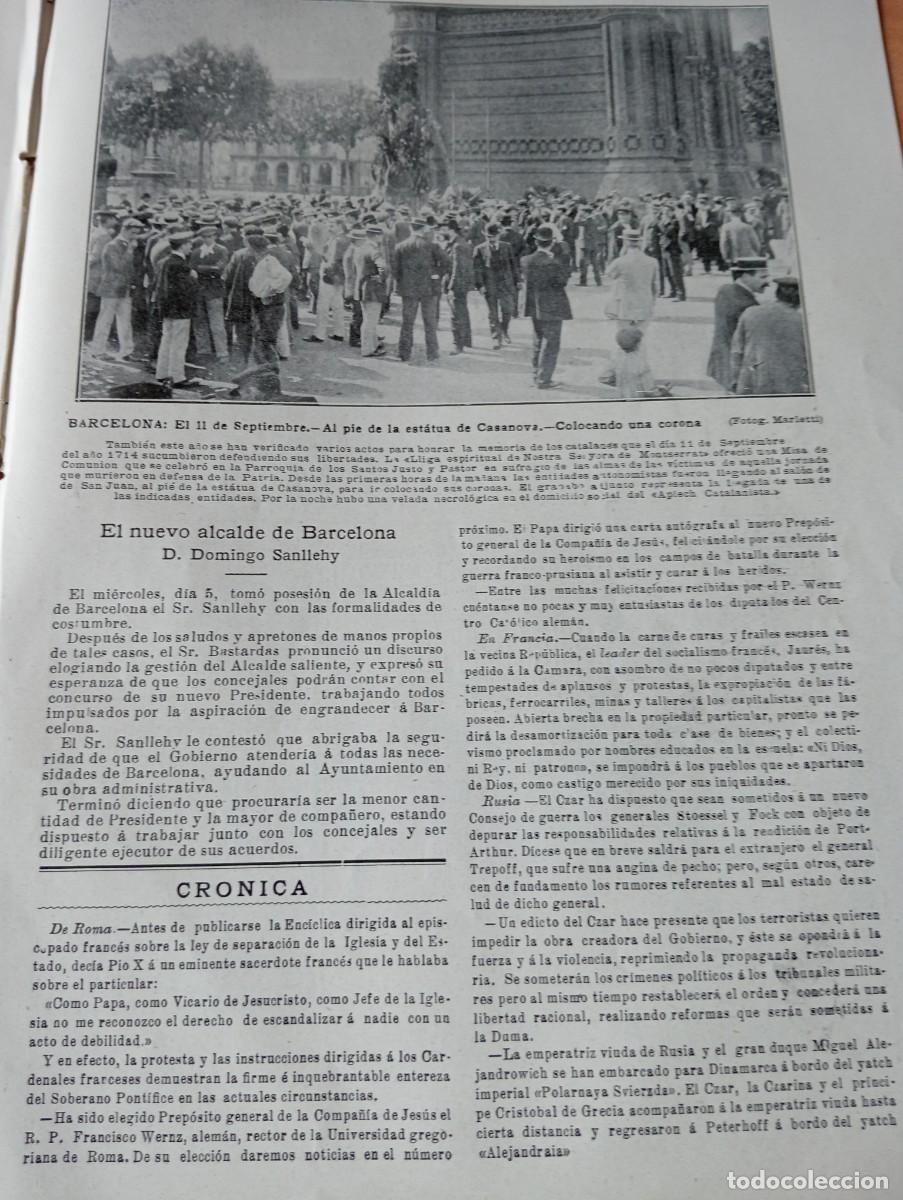 Coleccionismo de revistas y peri&oacute;dicos: REVISTA A&Ntilde;O 1906 ALCALA DEL RIO ESCUELA DE MATARO DOMINGO SANLLEHY 11 DE SETEMBRE DIADA CATALUNYA
