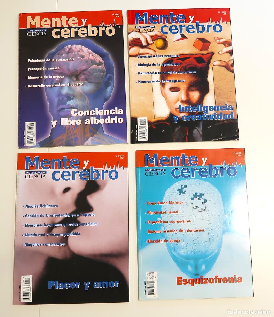 Coleccionismo de revistas y peri&oacute;dicos: MENTE Y CEREBRO N&ordm; 1,2,3,4 PRENSA CIENTIFICA DE INVESTIGACION Y CIENCIA