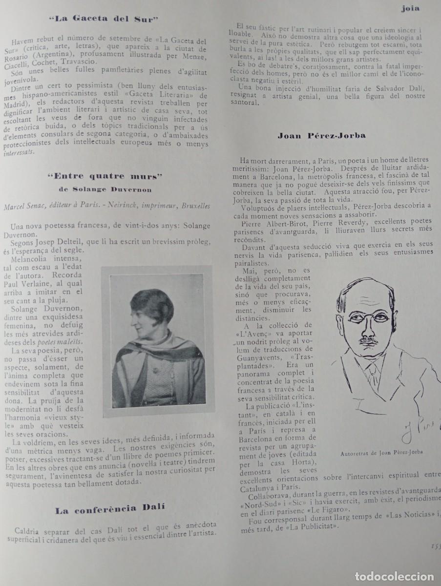 Coleccionismo de revistas y peri&oacute;dicos: REVISTA ORIGINAL DEL A&Ntilde;O 1928 CON CRITICA FEROZ A LA PINTURA Y ACTITUD DE SALVADOR DALI