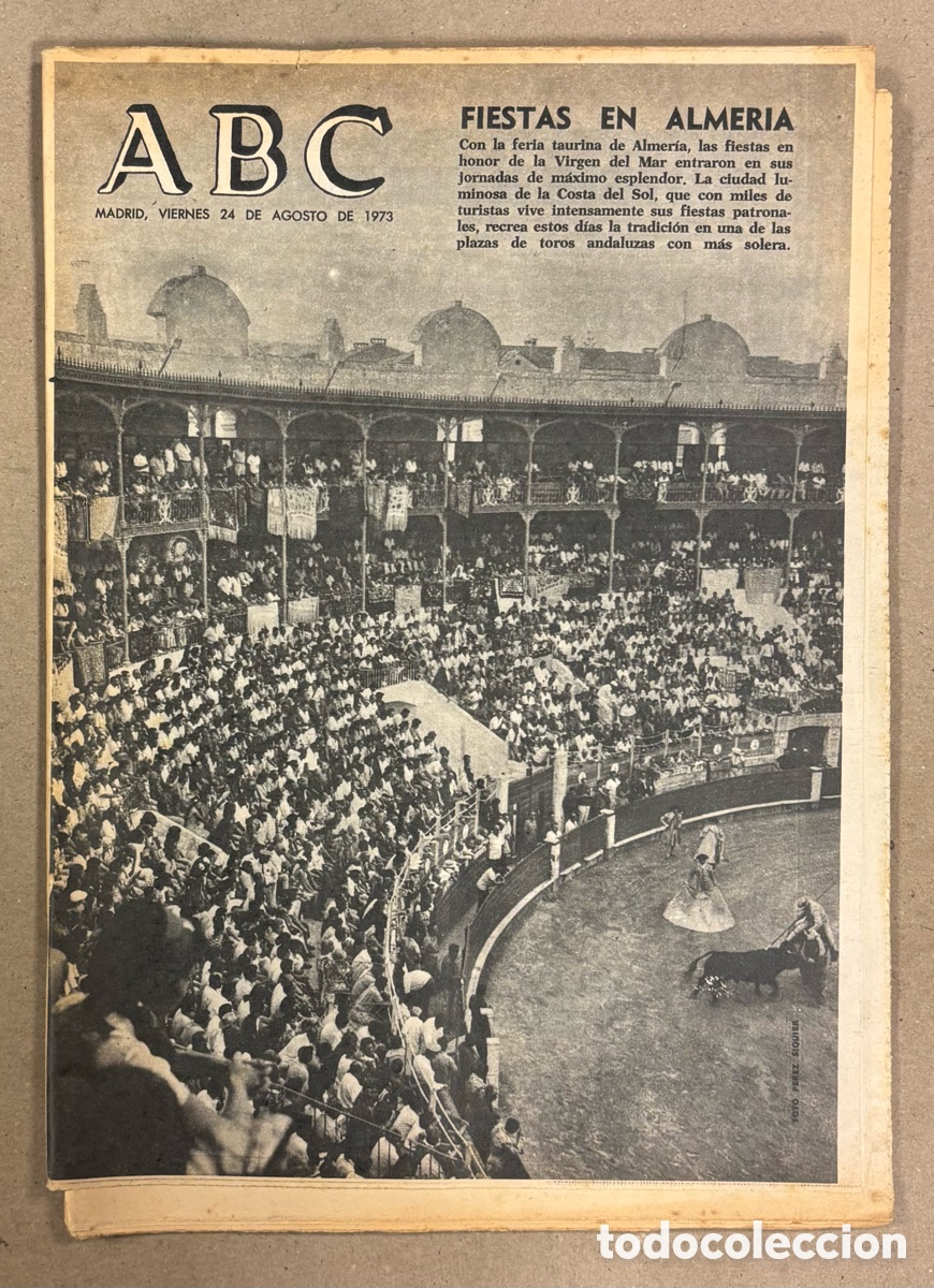 Coleccionismo de revistas y peri&oacute;dicos: ABC (24 DE AGOSTO DE 1973). FIESTAS DE LA VIRGEN DEL MAR EN ALMERIA,&hellip;