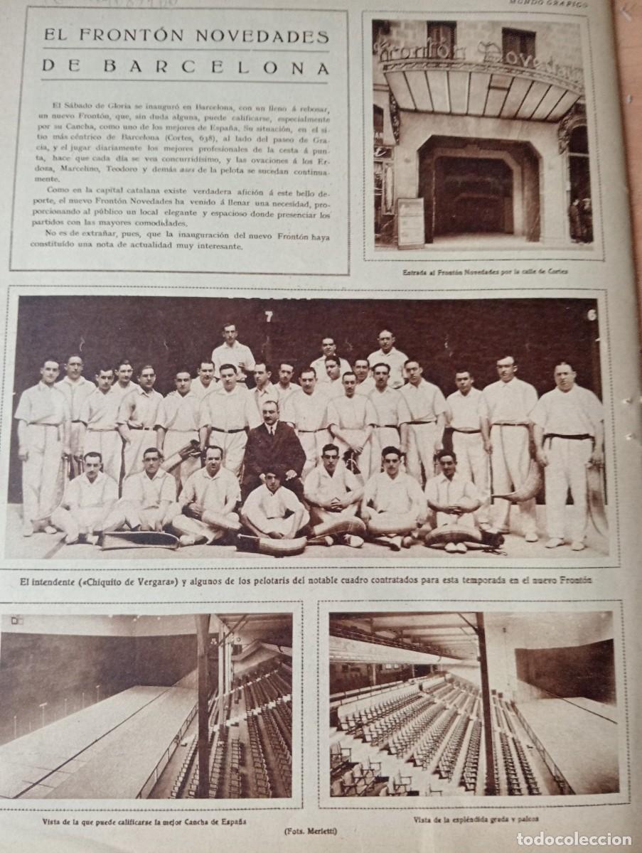 Coleccionismo de revistas y peri&oacute;dicos: REVISTA A&Ntilde;O 1929 FRONTON NOVEDADES DE BARCELONA CHIQUITO DE VERGARA VISITA FRANCESA A LARACHE