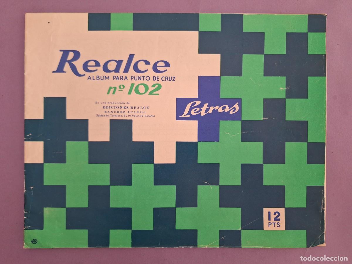 Colecionismo de Revistas e Jornais: REVISTA LABORES REALCE N&ordm; 102 ALBUM LETRAS PUNTO DE CRUZ A&Ntilde;O 1960 VALENCIA