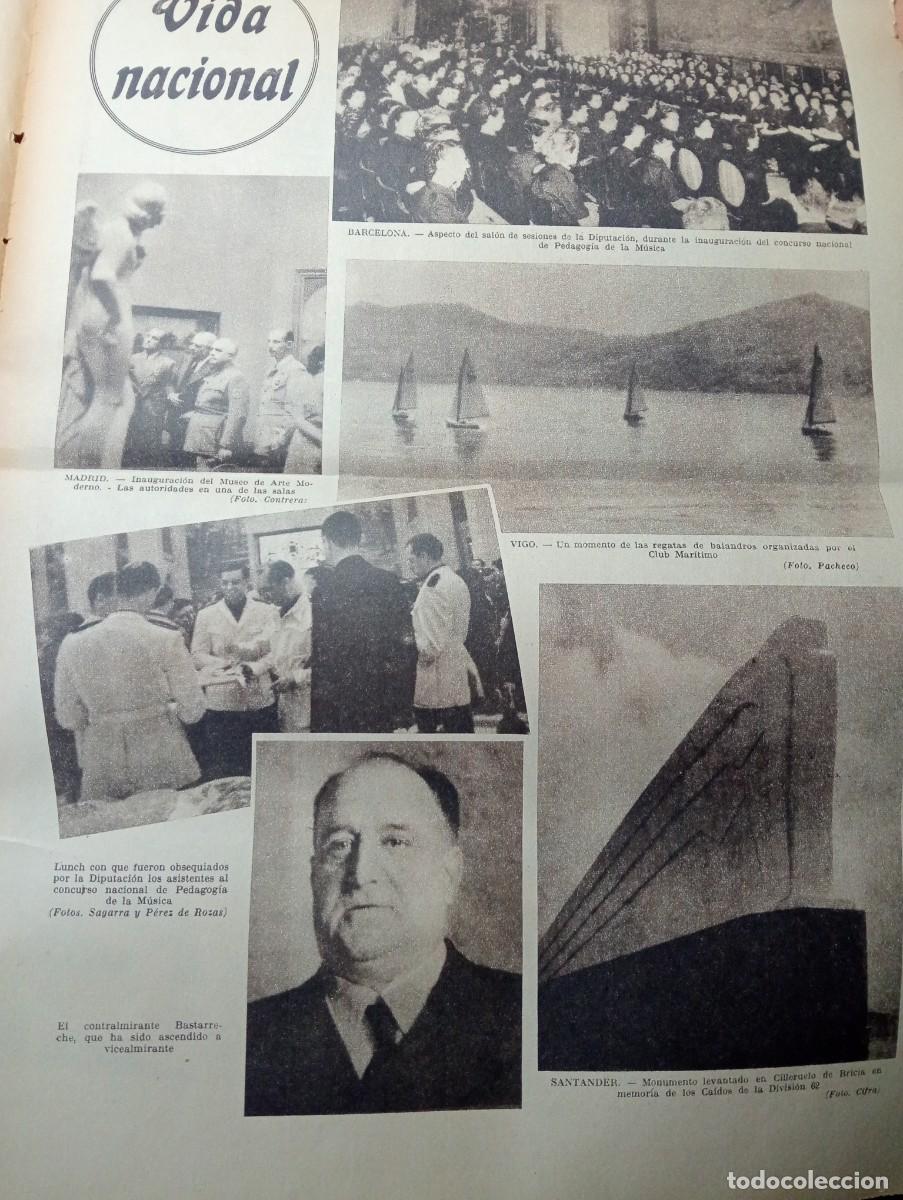 Coleccionismo de revistas y peri&oacute;dicos: VANGUARDIA A&Ntilde;O 1939 CLUB MARITIMO DE VIGO REGATA CILLERUELO DE BRICIA DIVISION 62 BASTARRECHE