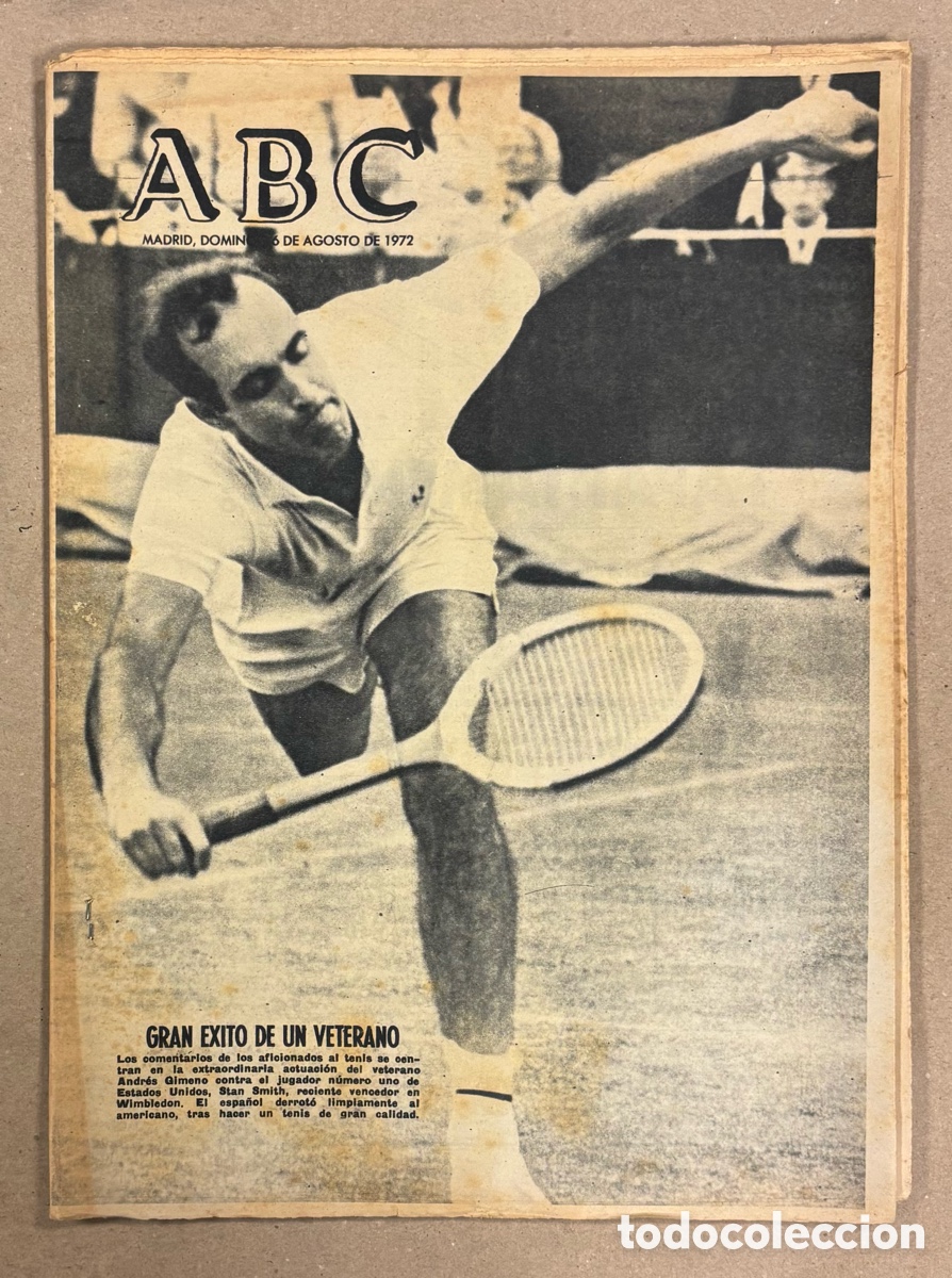 Coleccionismo de revistas y peri&oacute;dicos: ABC (6 DE AGOSTO DE 1963). ANDR&Eacute;S GIMENO: GRAN &Eacute;XITO DE UN VETERANO,