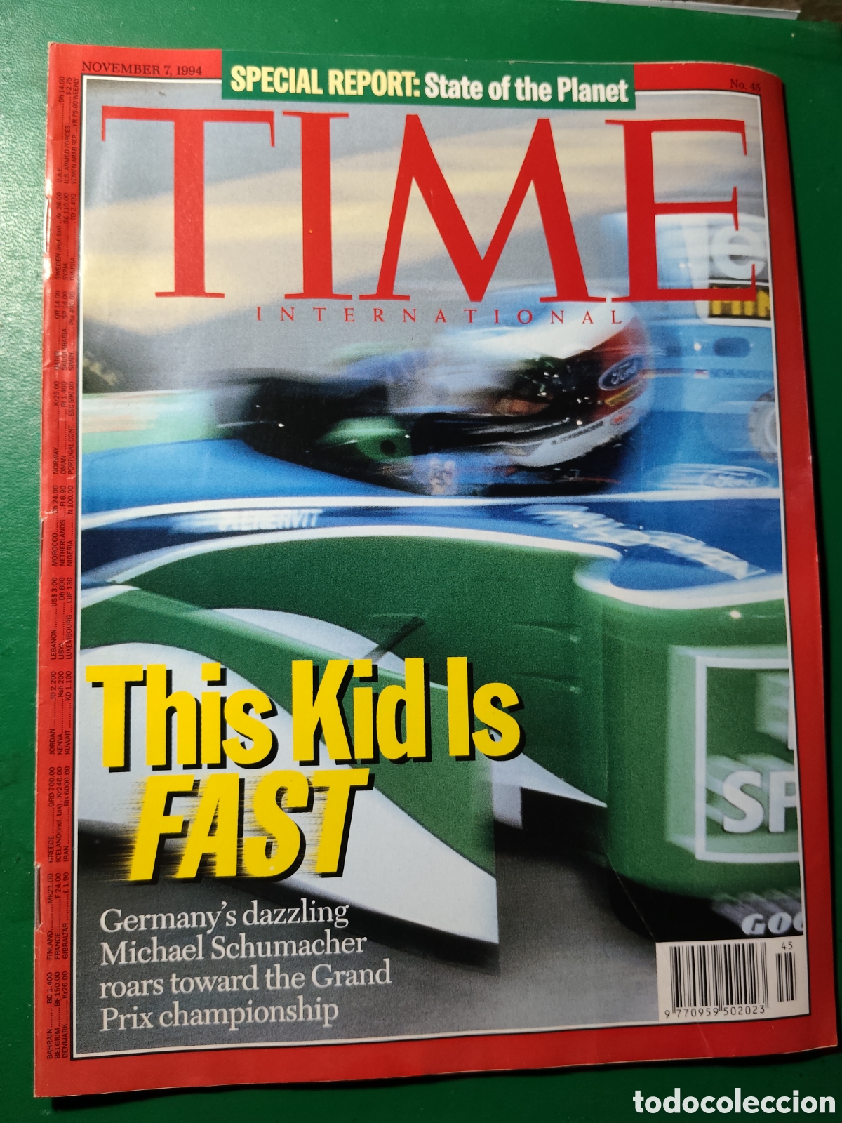 Coleccionismo de revistas y peri&oacute;dicos: Revista TIME 7 noviembre 1994 n&deg;45