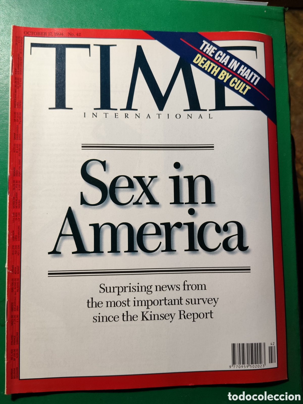 Coleccionismo de revistas y peri&oacute;dicos: Revista TIME 17 octubre 1994 n&deg;42