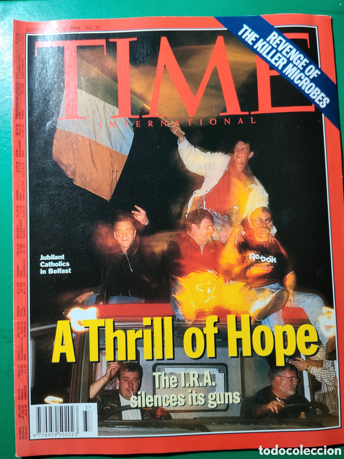 Coleccionismo de revistas y peri&oacute;dicos: Revista TIME 37 septiembre 1994 n&deg;37