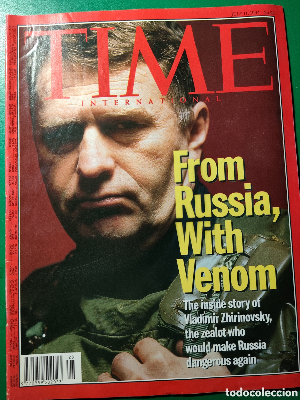 Collectionnisme de Revues et Journaux: Revista TIME 11 julio 1994 n&deg;28