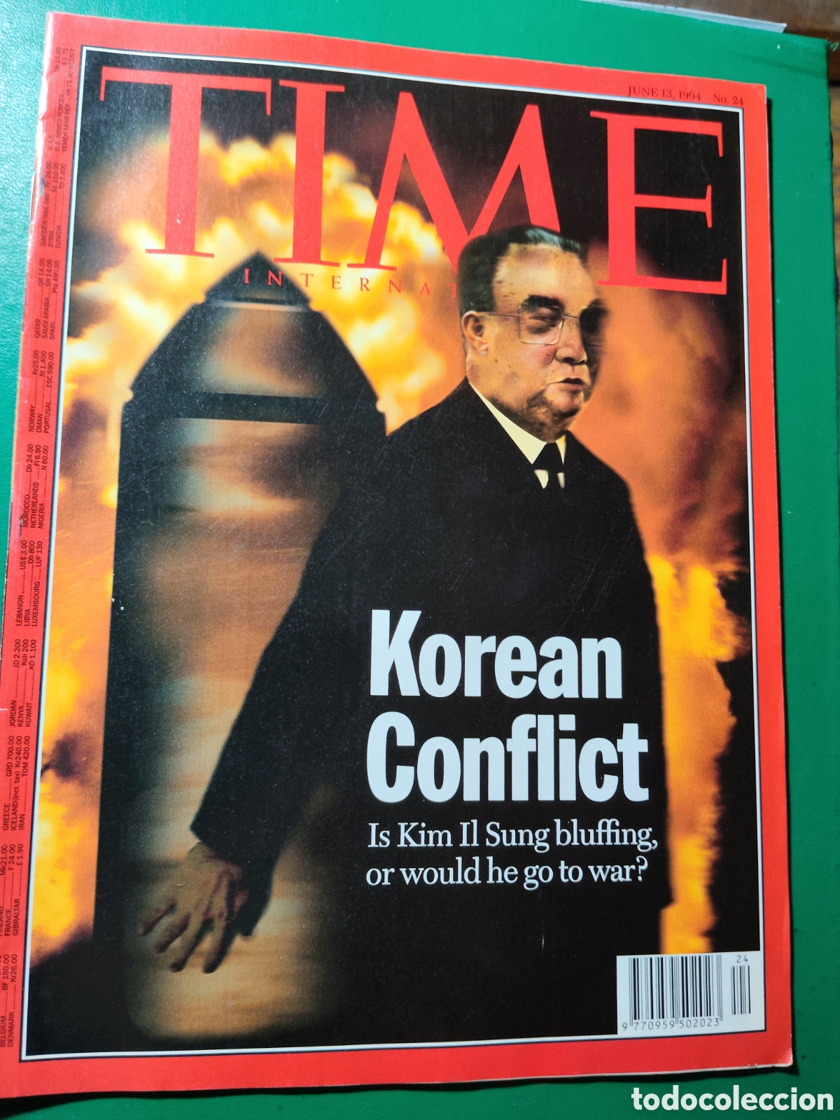 Coleccionismo de revistas y peri&oacute;dicos: Revista TIME 13 junio 1994 n&deg;24