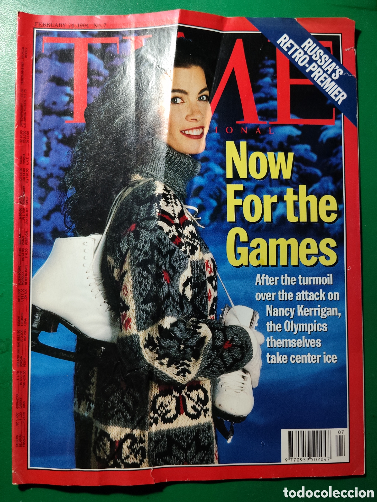 Coleccionismo de revistas y peri&oacute;dicos: Revista TIME 14 febrero 1994 n&deg;7