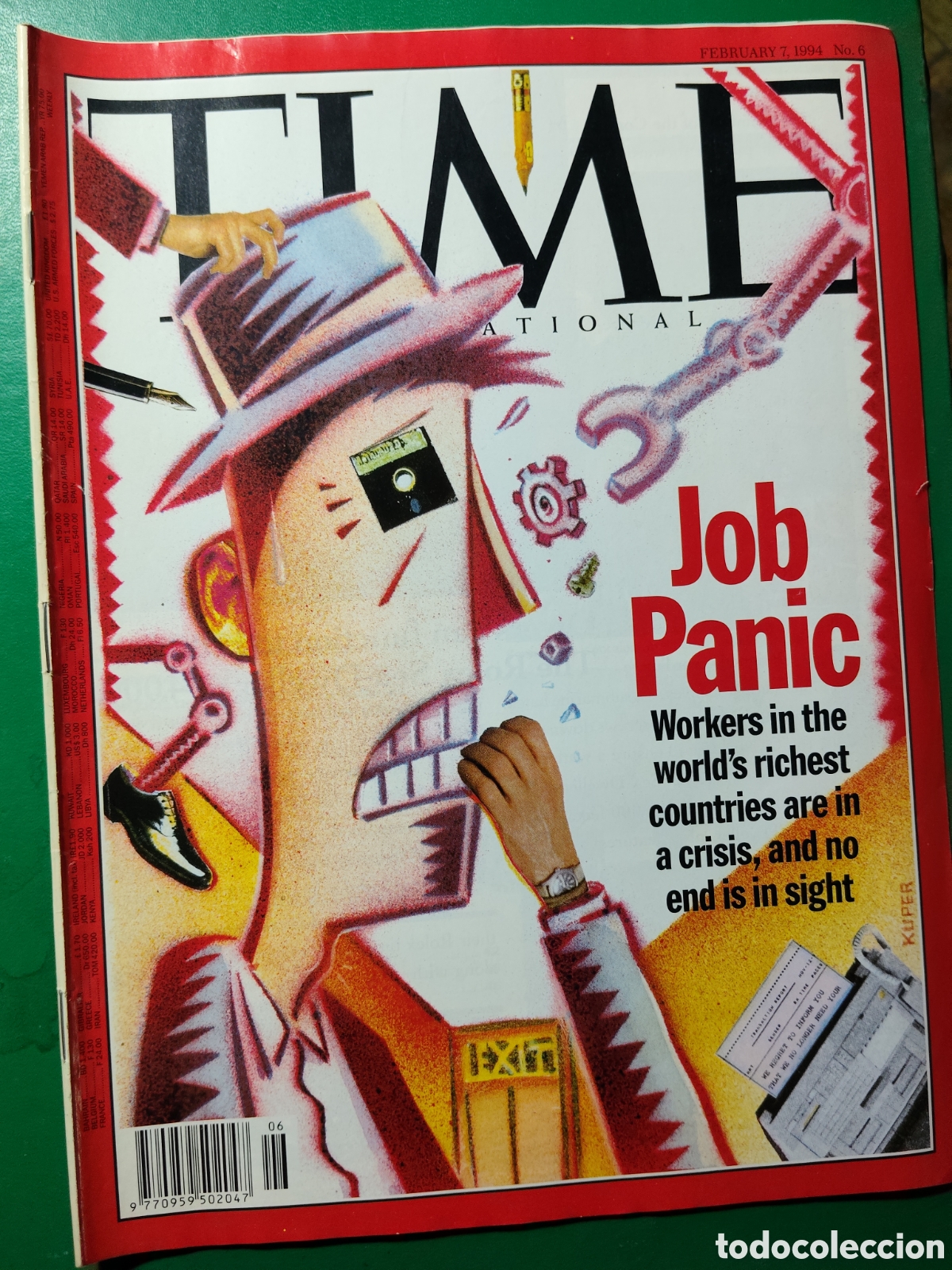 Coleccionismo de revistas y peri&oacute;dicos: Revista TIME 7 febrero 1994 n&deg;6
