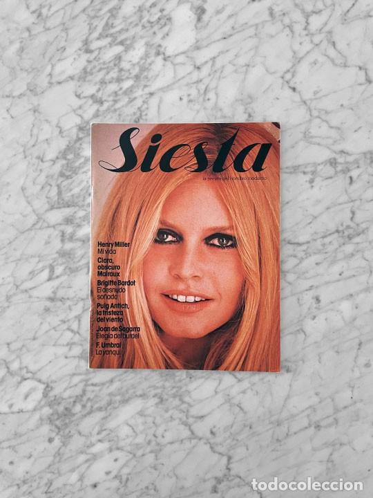 Coleccionismo de revistas y peri&oacute;dicos: SIESTA - 1977 - HENRY MILLER, CLARA MALRAUX, BRIGITTE BARDOT, SALVADOR PUIGANTICH