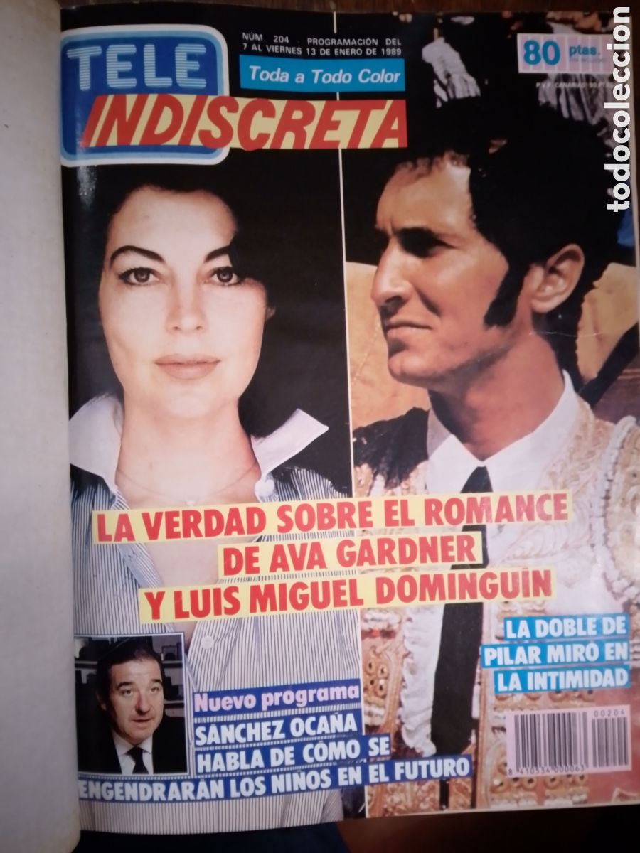 Coleccionismo de revistas y peri&oacute;dicos: TELE INDISCRETA XVIII. NUM. 204 AL 216. 1989