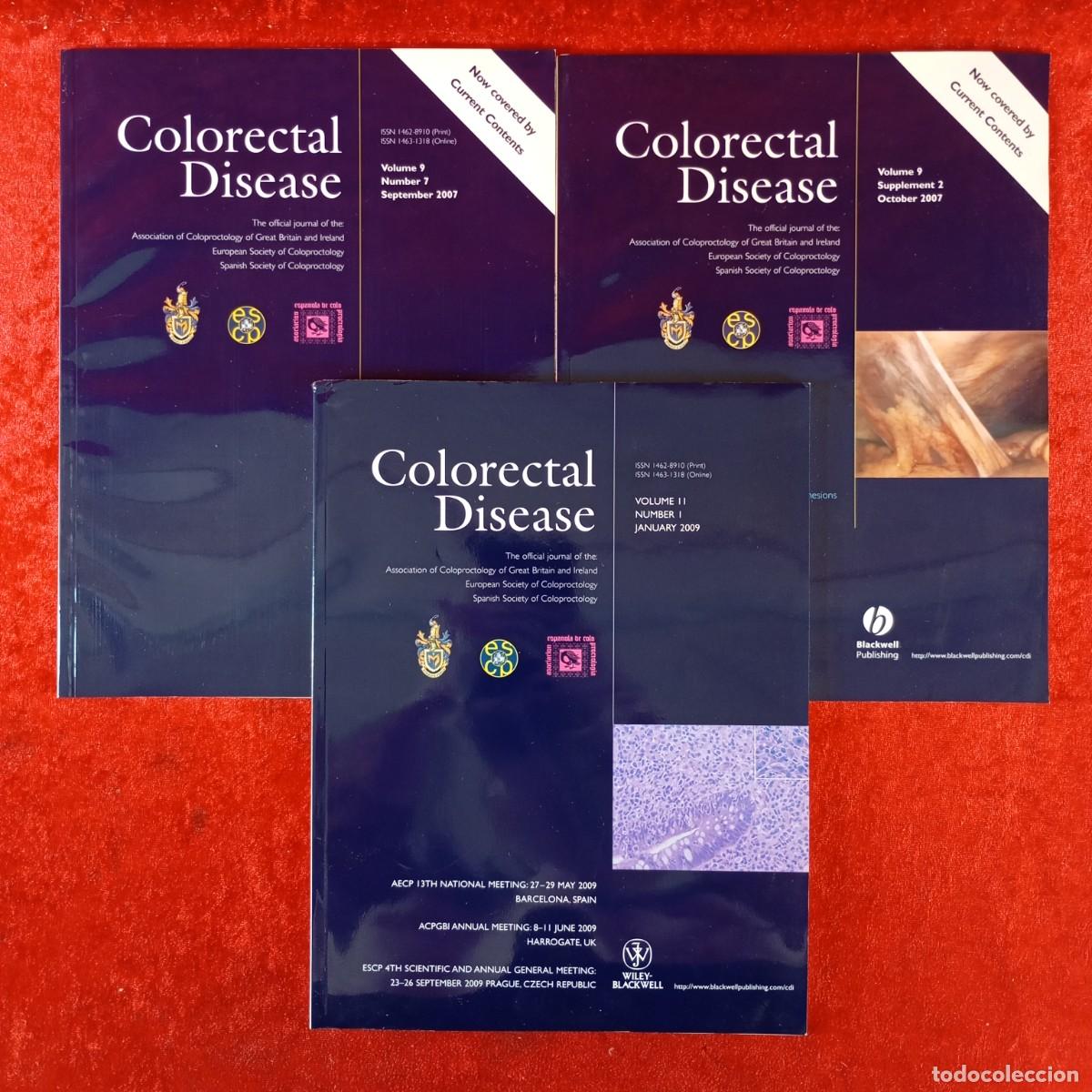 Coleccionismo de revistas y peri&oacute;dicos: COLORECTAL DISEASE - BLACKWELL PUBLISHING - LOTE 3 REVISTAS - VER N&Uacute;MEROS EN FOTOS / 4937