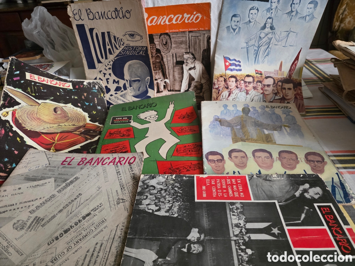 Coleccionismo de revistas y peri&oacute;dicos: 8 EJEMPLARES DE LA REVISTA EL BANCARIO